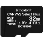 Карта памяти 32Gb MicroSDHC  CanvSelect Plus Class 10 б/а
