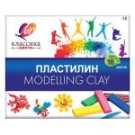 Пластилин 16 цв., со стеком, 320 г, Луч.КЛАССИКА