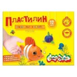 Пластилин 12 цв., со стеком, 180 г, повышенной мягкости, Каляка Маляка