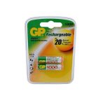 Аккумулятор GP AAA, 1000мАч, 1.2В, Ni-MH, HR03-2BL/100AAAHC-2 (цена за 1 элемент)