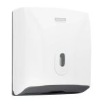Диспенсер для бумажных полотенец OfficeClean Professional (V-сл.), ABS-пластик, механич., белый