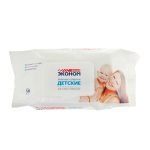 Салфетки влажные детские Эконом smart  с пластик. клапаном (120 шт/упак)