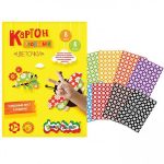 Картон цветной A4, 08 л., 08 цв., мелованный с узором, в папке, Каляка-Маляка "Цветочки"