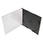 Бокс для CD/DVD Slim, черный лоток