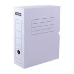Короб архивный А4, корешок150 мм, с клапаном, гофрокартон, белый OfficeSpace