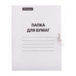 Папка архивная на завязках 320 г/м², А4, мелованный картон, корешок 19 мм, OfficeSpace