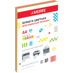 Бумага цветная deVENTE, ассорти, 5 цв.,, неон (син.,желт.,малин.,красн.,зел.) 75 г/м², 100 л.
