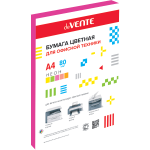 Бумага цветная deVENTE, неон, малиновый, А4, 75 г/м², 100 л.