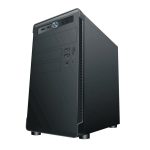 Корпус MicroATX Accord ACC-B022 черный без БП ( 1x80mm 1x92mm 2x120mm 4xUSB2.0 audio)