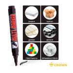 Маркер перманентный 5 мм, черный , скошенный пишущий узел, CROWN MULTI MARKER — изображение 3