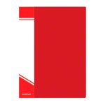 Папка-файл 30 вкладышей, корешок 21 мм, карман на корешке, пластик 500 мкм, красная, INFORMAT