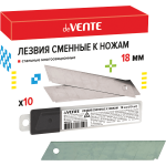 Лезвия д/канц. ножей 18 мм, deVENTE (10 шт/упак)