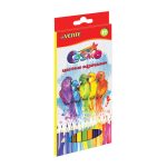 Карандаши цветные 12 цв., корпус дерево, шестигр., deVENTE.Космо