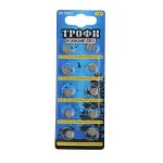Батарейка Трофи  G3  щелочная, 1.5В, G3/LR41/LR736 упаковка 10шт (цена за блистер!!)
