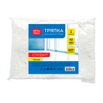 Тряпка д/пола х/б OfficeClean "Стандарт", хлопок, 80*100см, 190 гр/м², белая, индивид. упаковка