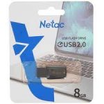 Флэш-накопитель 8Gb USB 2.0 Netac U197 (NT03U197N-008G-20BK) черный/красный