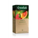 Чай зеленый 25 пак. Гринфилд "Spicy Mango" (Манго)