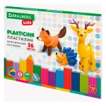 Пластилин 36 цв., со стеком, 720 г, BRAUBERG KIDS