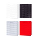 Пакет подарочный 18x23x8 см,вертикальный, с тиснением., матовый., deVENTE."Blocks" 4 дизайна