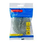 Губка д/мытья посуды OfficeClean, металлическая, 9*3см, 1шт.