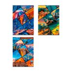 Тетрадь А4, 48 листов, клетка, скрепка, Hatber.Метрополис, обл. мелов. картон