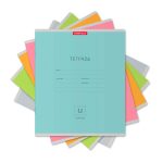 Тетрадь 12 л., линия ErichKrause.Классика Краски природы, обл. мелов. картон, ассорти