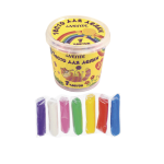 Тесто для лепки 7 цветов, 210 г, пластиковое ведро, deVENTE