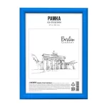 Рамка А4, 21х30 см, пластиковая, голубая, акриловое небьющееся стеклоdeVENTE