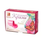 Краски акриловые 06 цветов, 15 мл, картон, перламутровые, художественные Луч