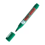 Маркер перманентный 3 мм, зеленый , пулевидный, CROWN MULTI MARKER