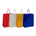 Пакет подарочный 26x32x12 см, вертикальный, голография, ЗОЛОТАЯ СКАЗКА ассорти 4 цвета