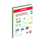 Бумага цветная deVENTE, ассорти, 5 цв., интенсив (син, желт, оранж, крас, зелен) 80 г/м², 100 л.