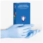 Перчатки нитриловые M, 100шт., картон. коробка SAFE&CARE
