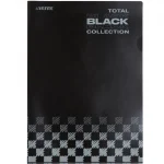 Папка-уголок А4, 180 мкм, непрозрачная с рисунком, черная, deVENTE, TOTAL BLACK