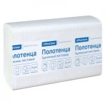 Полотенца бумажные листовые Z-сл, 1-сл., белые 225х205 мм, (190 шт/упак) OfficeClean Professional