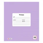 Тетрадь 18 л., линия Lamark.Лаванда, обл. мелов. картон