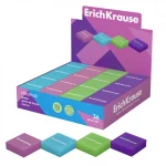 Ластик ErichKrause Цветной лед, Эко-ПВХ, 32*32*10мм, ассорти