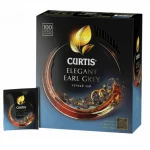 Чай черный 100 пак.CURTIS "Elegant Earl Grey" (с бергамотом и цедрой цитрусовых)