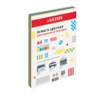 Бумага цветная deVENTE, ассорти, 5 цв., интенсив (син, желт, оранж, крас, зелен) 80 г/м², 100 л.