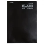 Папка-уголок А4, 180 мкм, непрозрачная с рисунком, черная, deVENTE, TOTAL BLACK