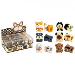 Точилка д/карандашей 1 отверстие, пластиковая, ассорти, Soft Touch, deVENTE. Combination of Dogs