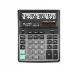 Калькулятор настольный, 14 разр., 203х158 мм, двойное питание, черный, Skainer SK-714II