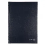 Ежедневник датир. 2026, А5, Attomex, 336 стр, бумвинил, тиснение фольгой, темно-синий