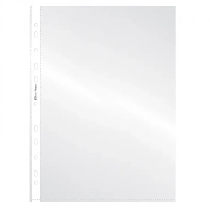Вкладыш для папок (мультифора) А4, 30 мкм. глянцевый (100 шт/упак) Berlingo Mirror — изображение 2