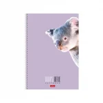 Тетрадь А4, 96 листов, клетка, гребень, Hatber.Кто здесь? перфорац., обл. мелов. картон, мат ламин — изображение 4