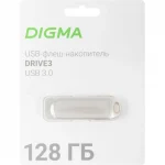 Флэш-накопитель 128Gb USB 3.0 Digma DRIVE3 DGFUM128A30SR серебристый