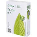 Бумага офисная А4, класс А, 170%, 80 г/м², 500 л., Илим Профи