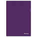 Папка-уголок А4, 200 мкм, фиолетовая, Berlingo Soft Touch