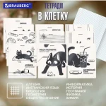 Набор предметных тетрадей, 12шт, 48л., BRAUBERG.Кот-непоседа, обл. пластик — изображение 8