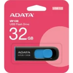 Флэш-накопитель 32Gb USB 2.0 ADATA UV128 [AUV128-32G-RBE] черный/синий